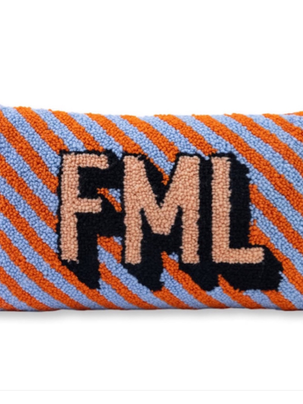 Furbish Studio Needlepoint Pillow! “FML” Funny, Decorative Couch Pillow! New!